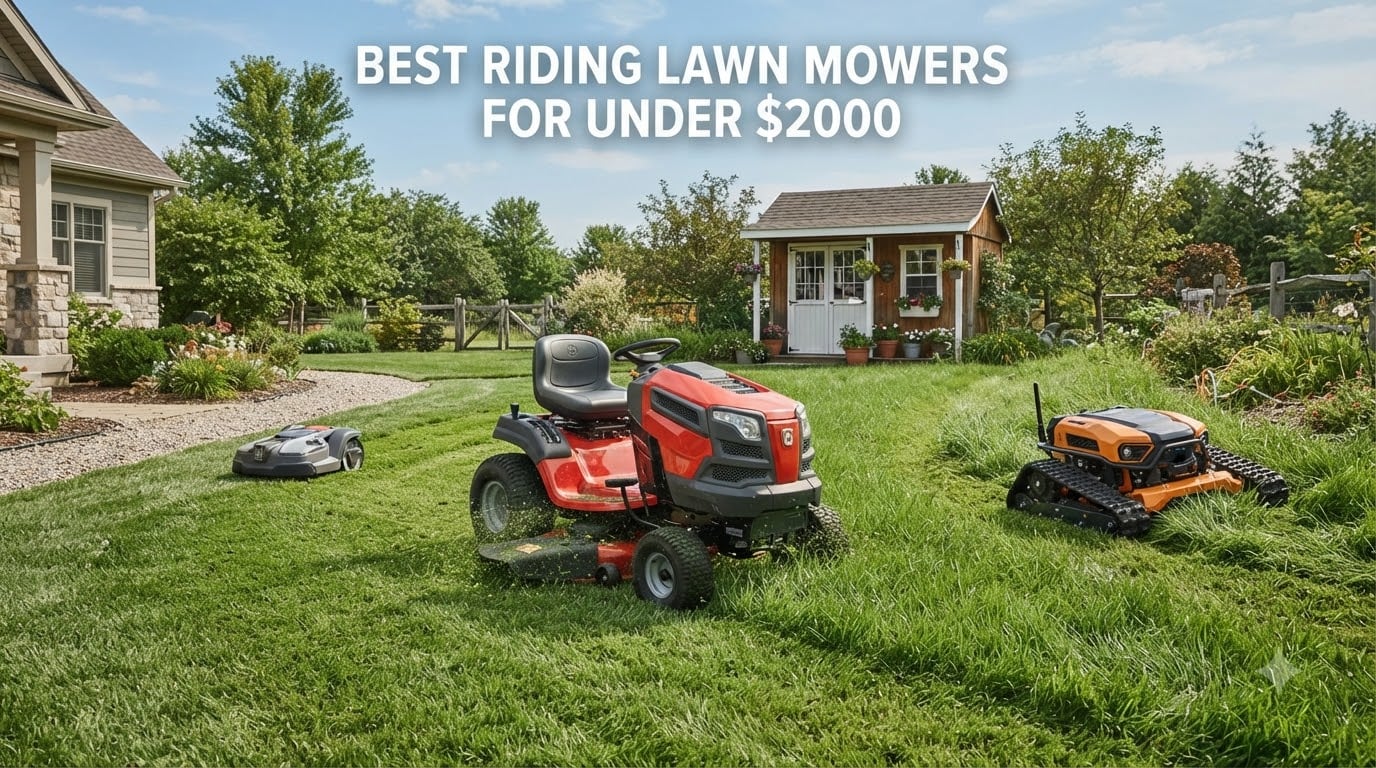 best riding lawn mowers for under $2000