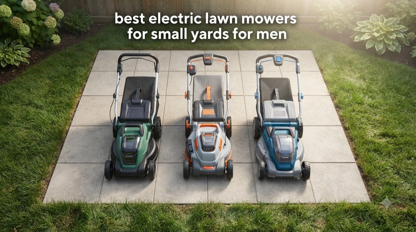 best electric lawn mowers for small yards for men