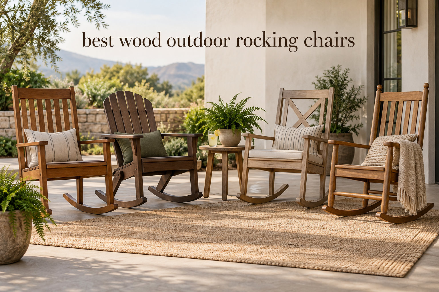 best wood outdoor rocking chairs