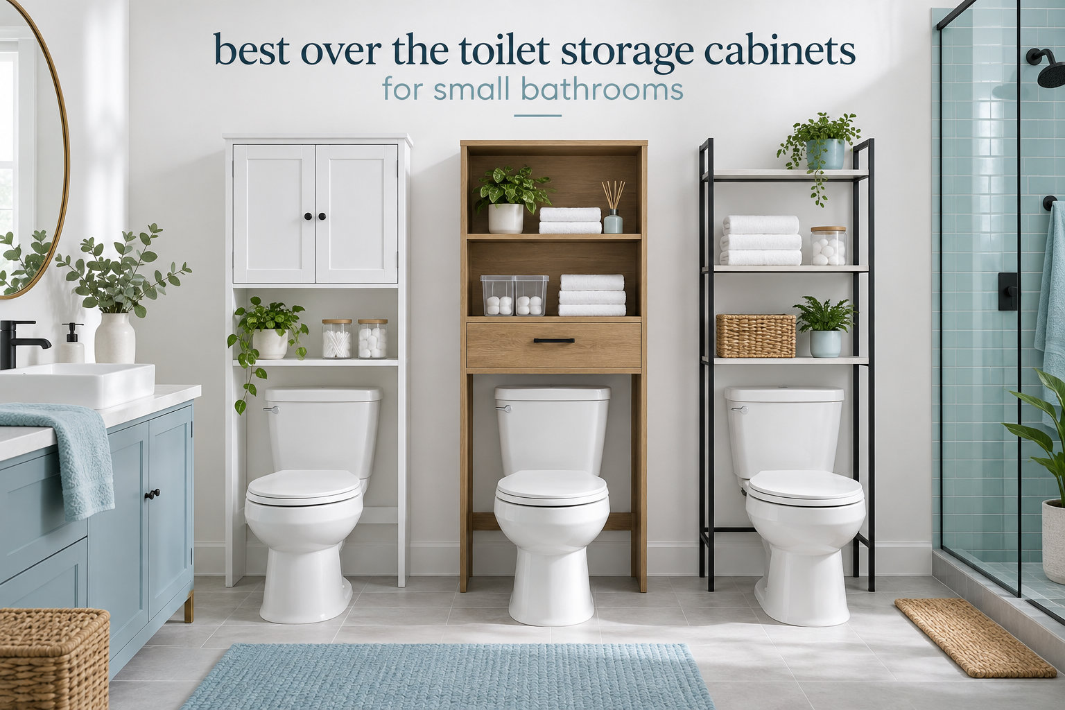 best over the toilet storage cabinets for small bathrooms