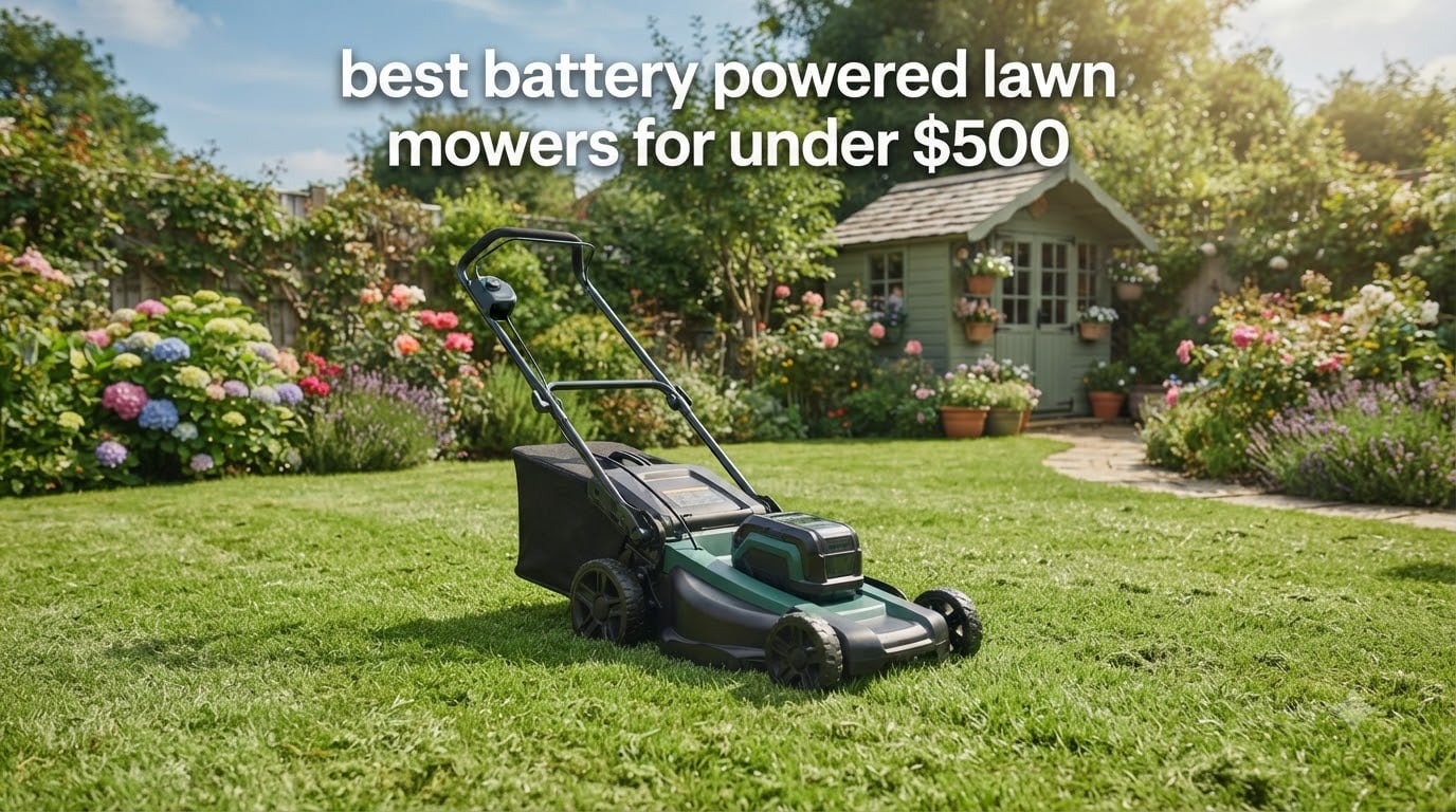 best battery powered lawn mowers for under $500