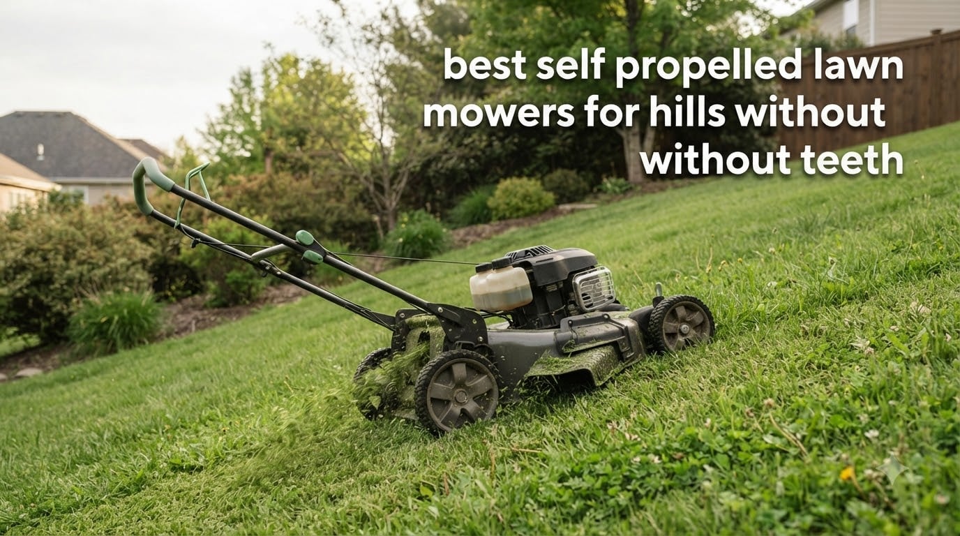 best self propelled lawn mowers for hills without teeth