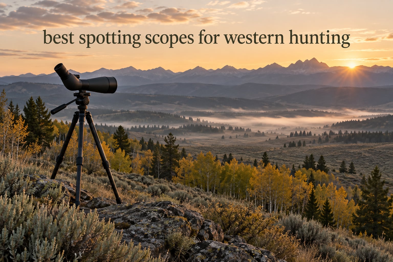 best spotting scopes for western hunting
