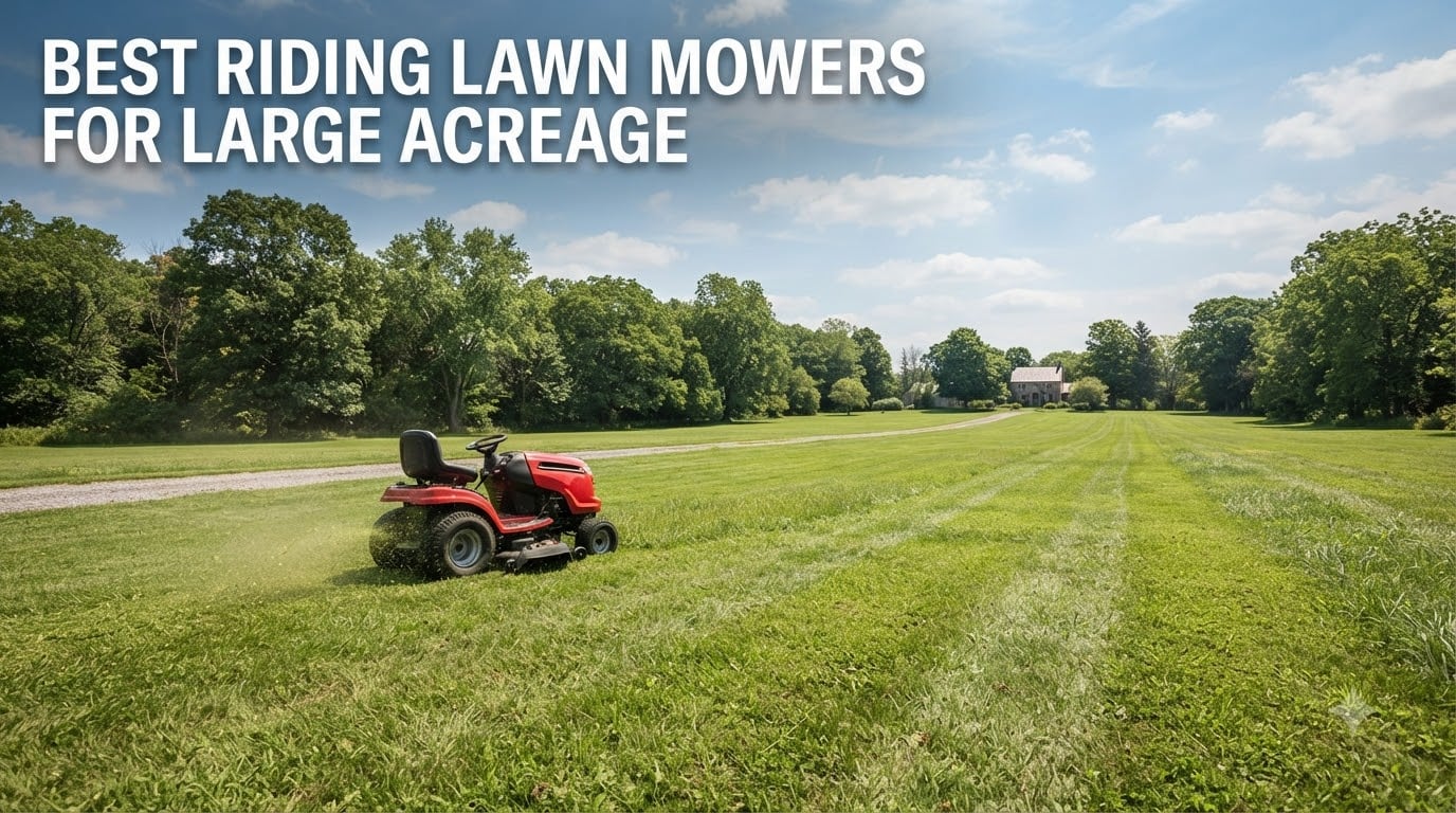 best riding lawn mowers for large acreage