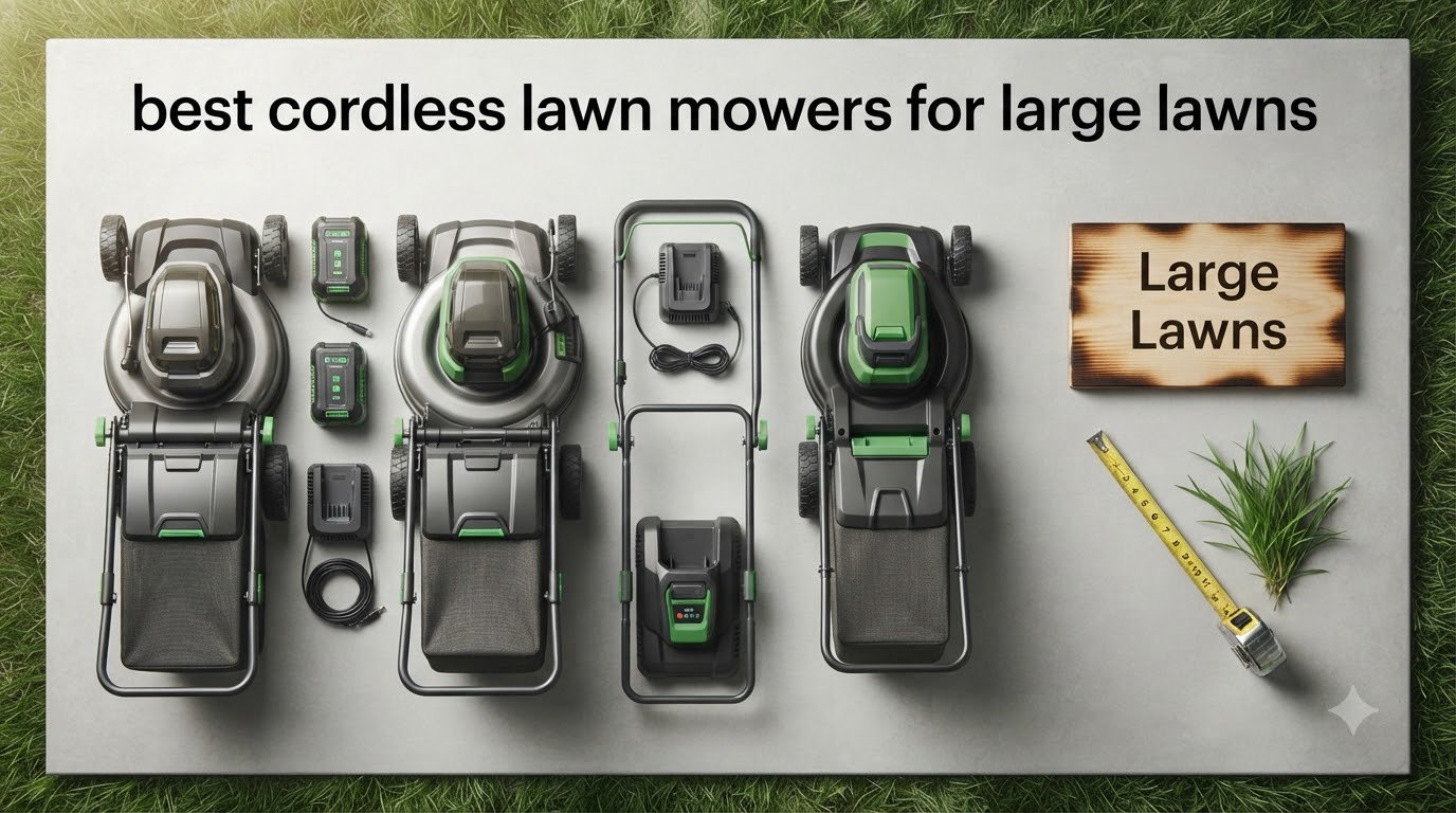 best cordless lawn mowers for large lawns