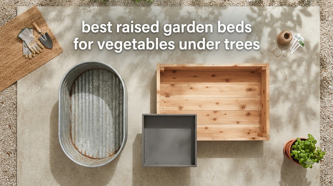 best raised garden beds for vegetables under trees