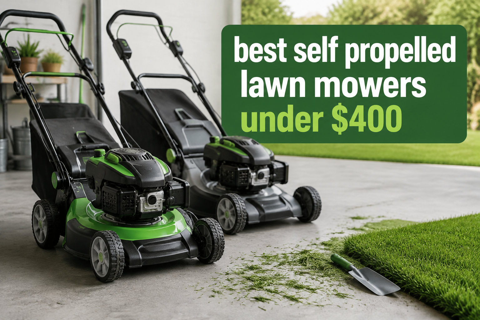 best self propelled lawn mowers under $400