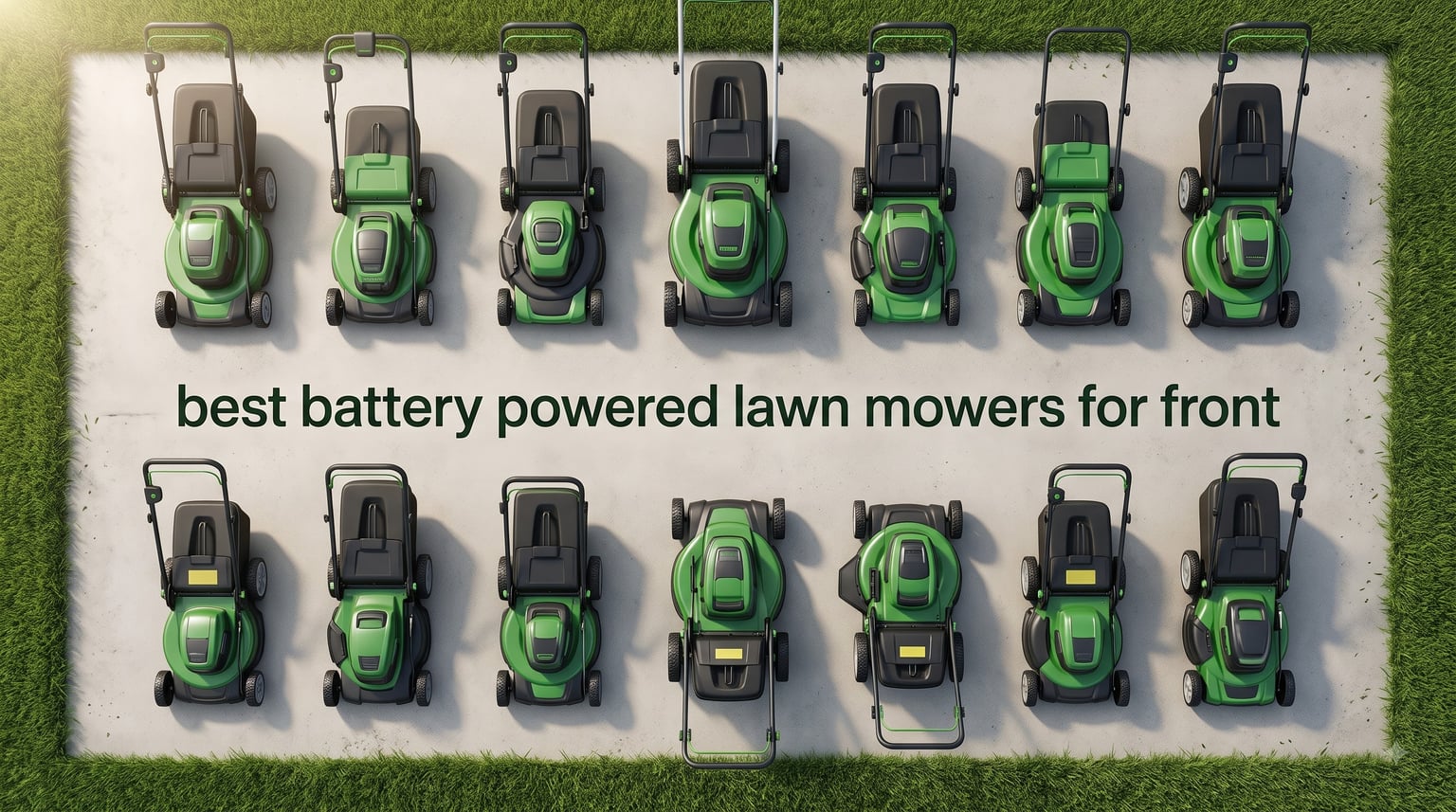 best battery powered lawn mowers for front