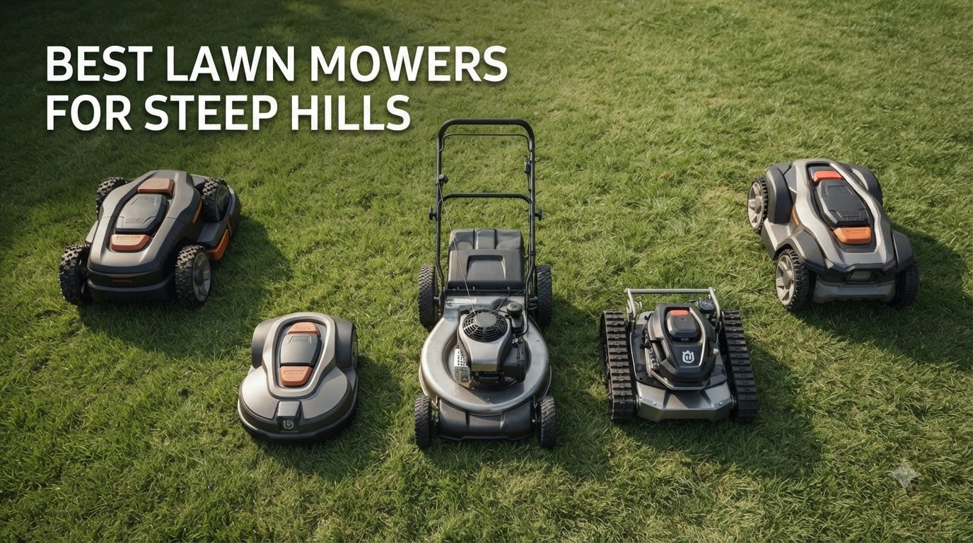 best lawn mowers for steep hills