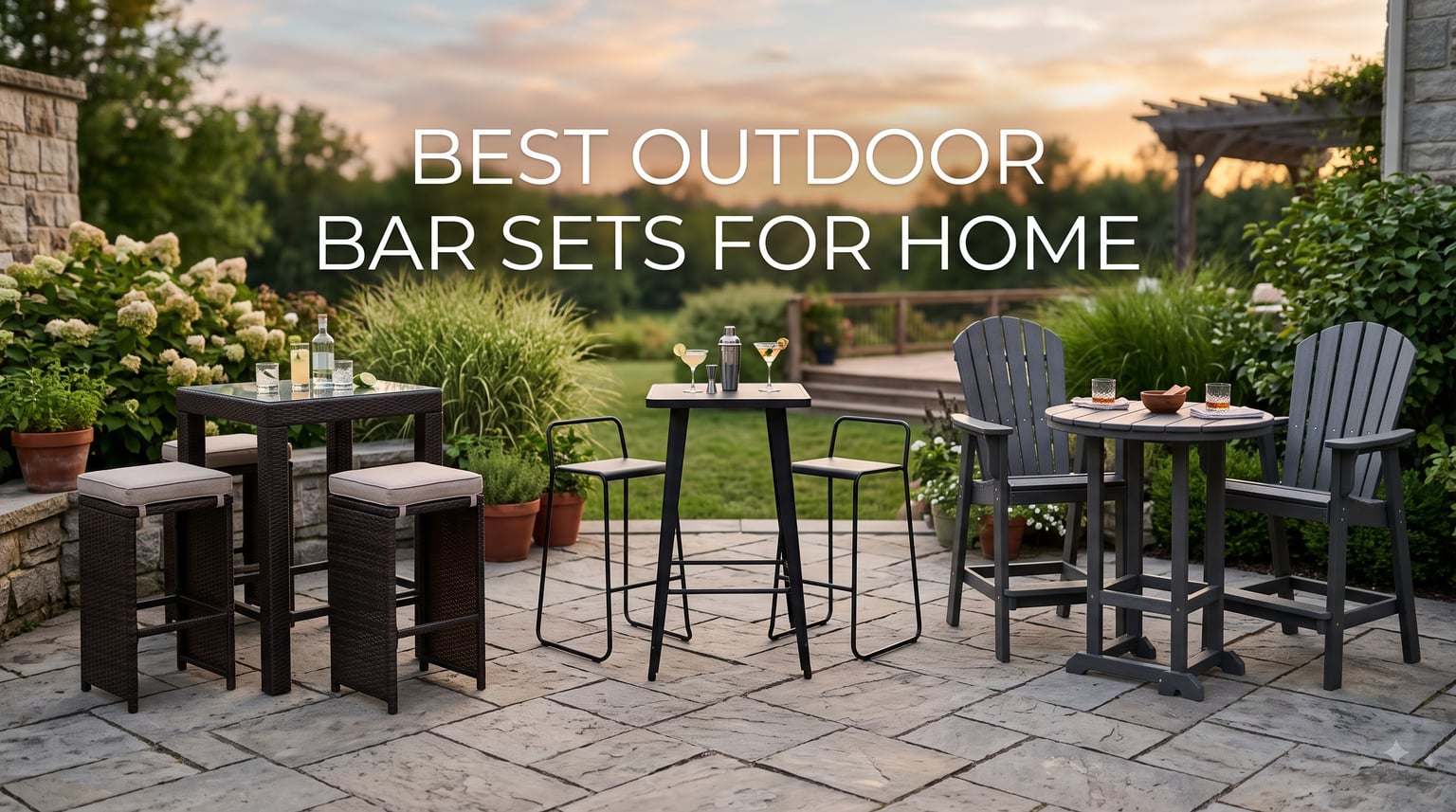 best outdoor bar sets for home
