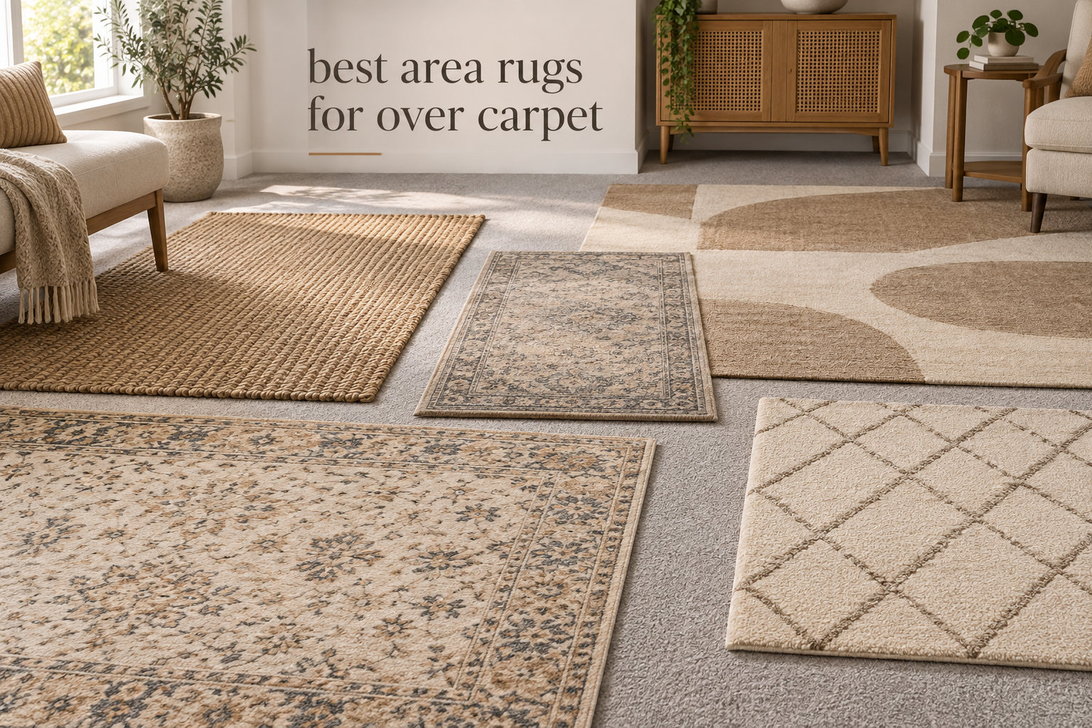 best area rugs for over carpet