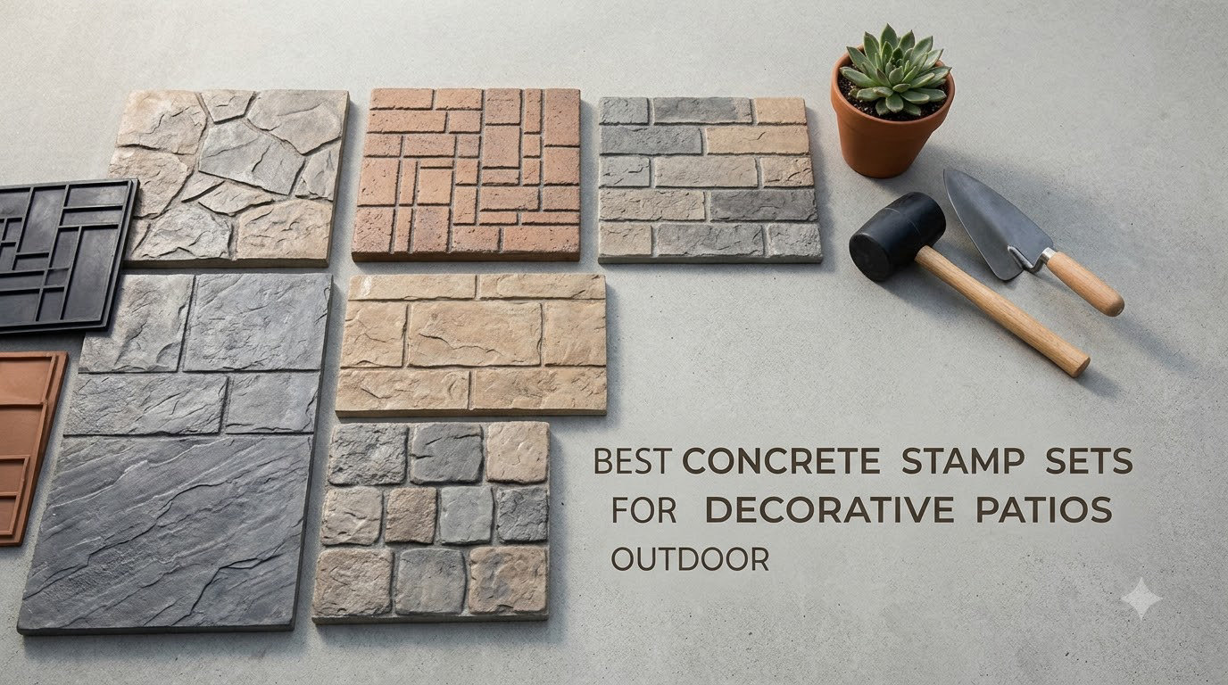 best concrete stamp sets for decorative patios outdoor