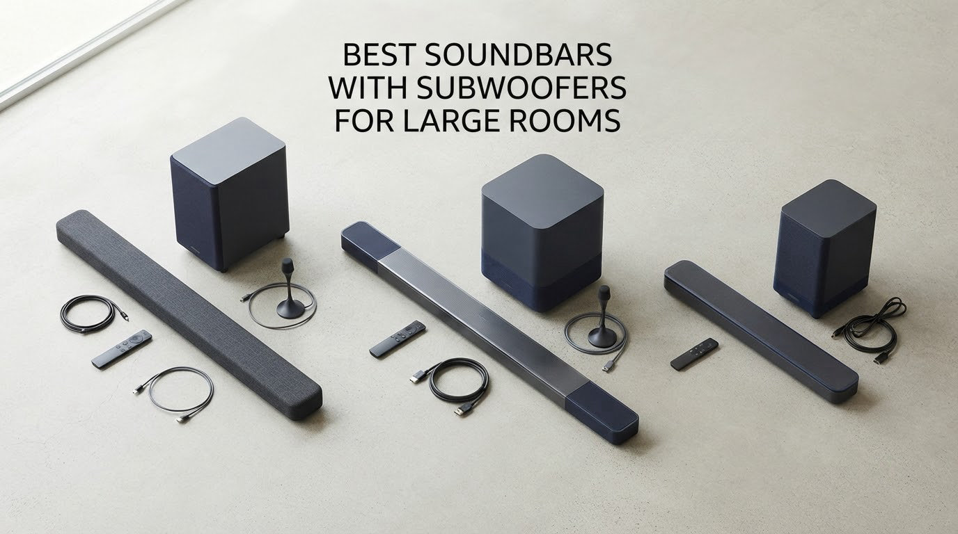 best soundbars with subwoofers for large rooms