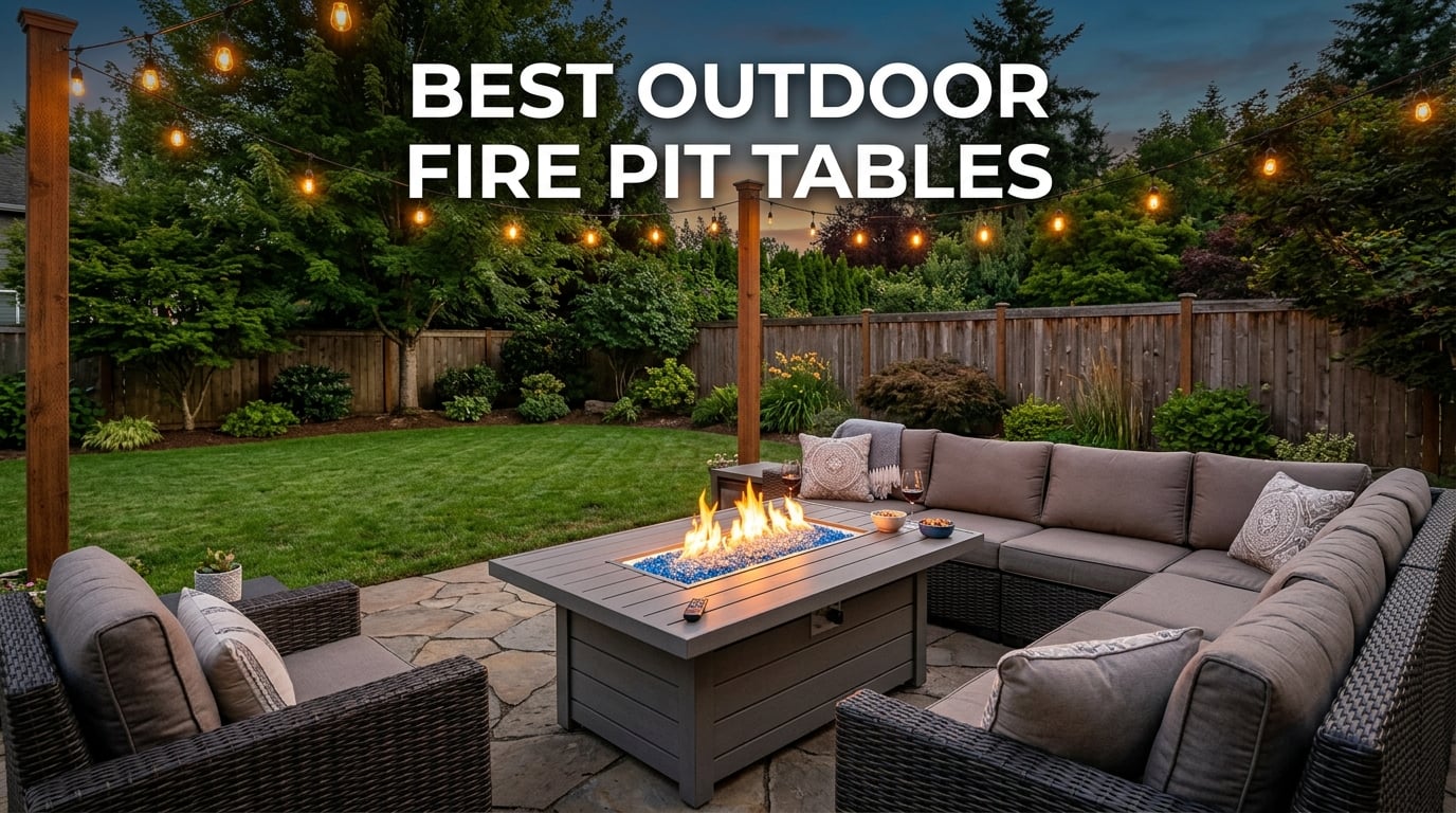 best outdoor fire pit tables