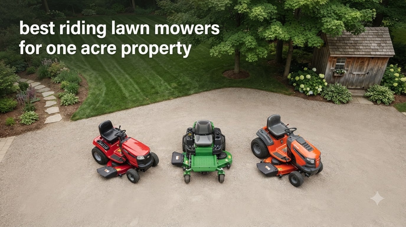 best riding lawn mowers for one acre property