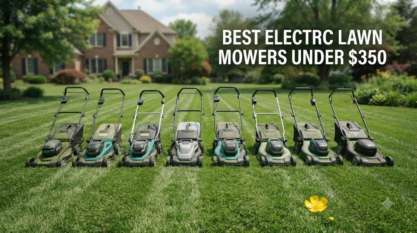 best electric lawn mowers under $350
