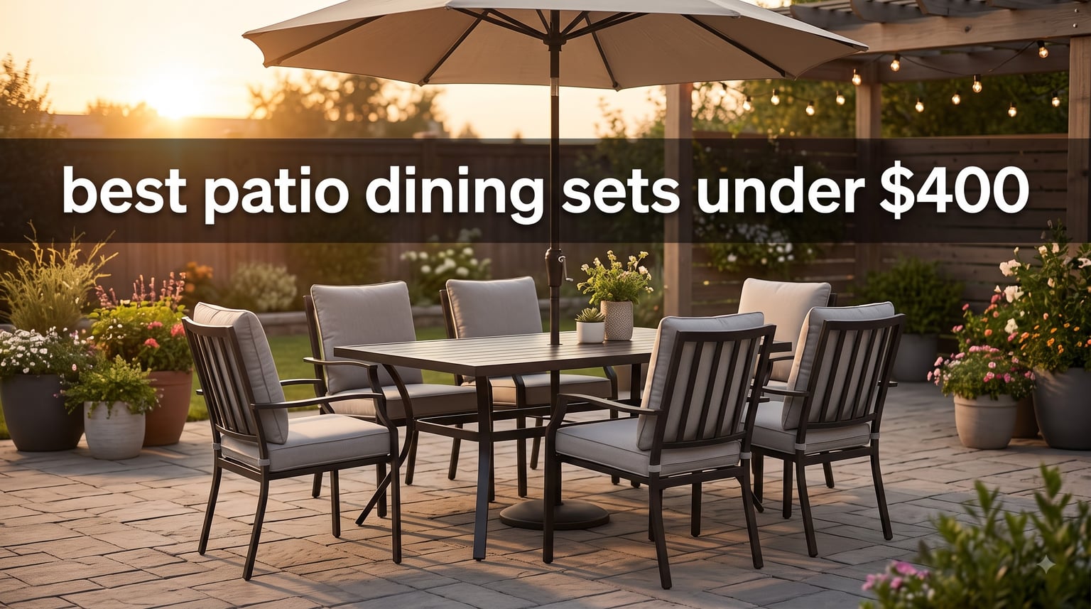 best patio dining sets under $400