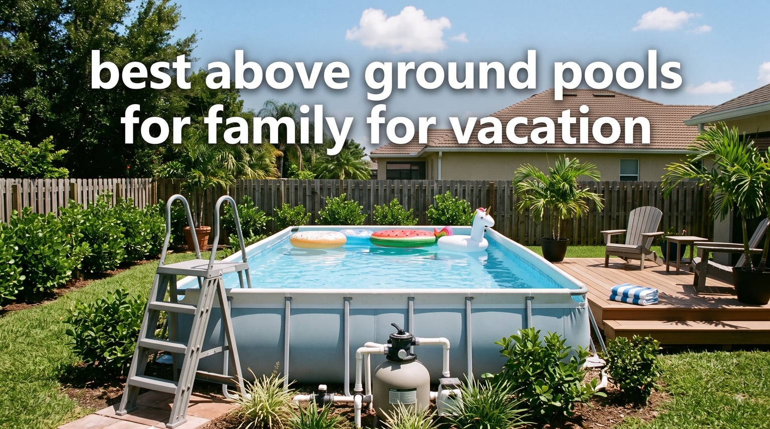 best above ground pools for family for vacation