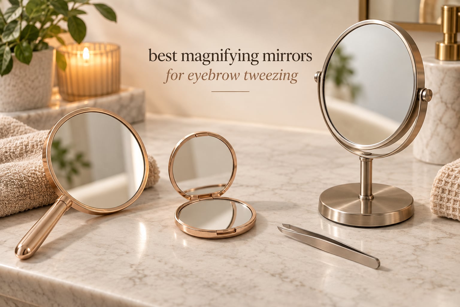 best magnifying mirrors for eyebrow tweezing