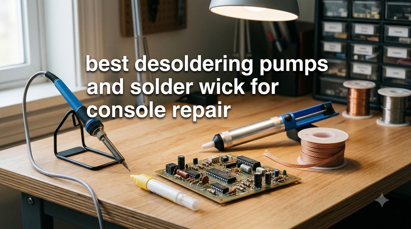best desoldering pumps and solder wick for console repair