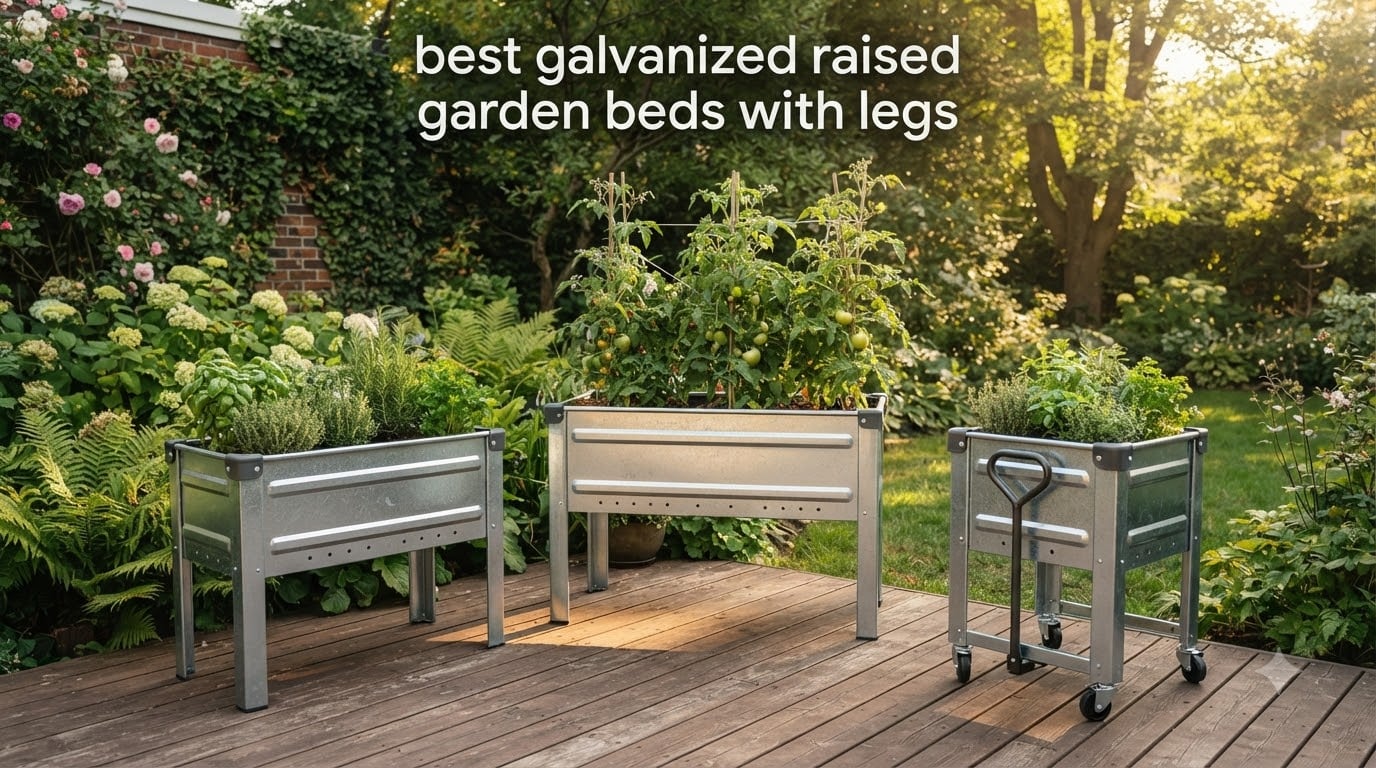best galvanized raised garden beds with legs