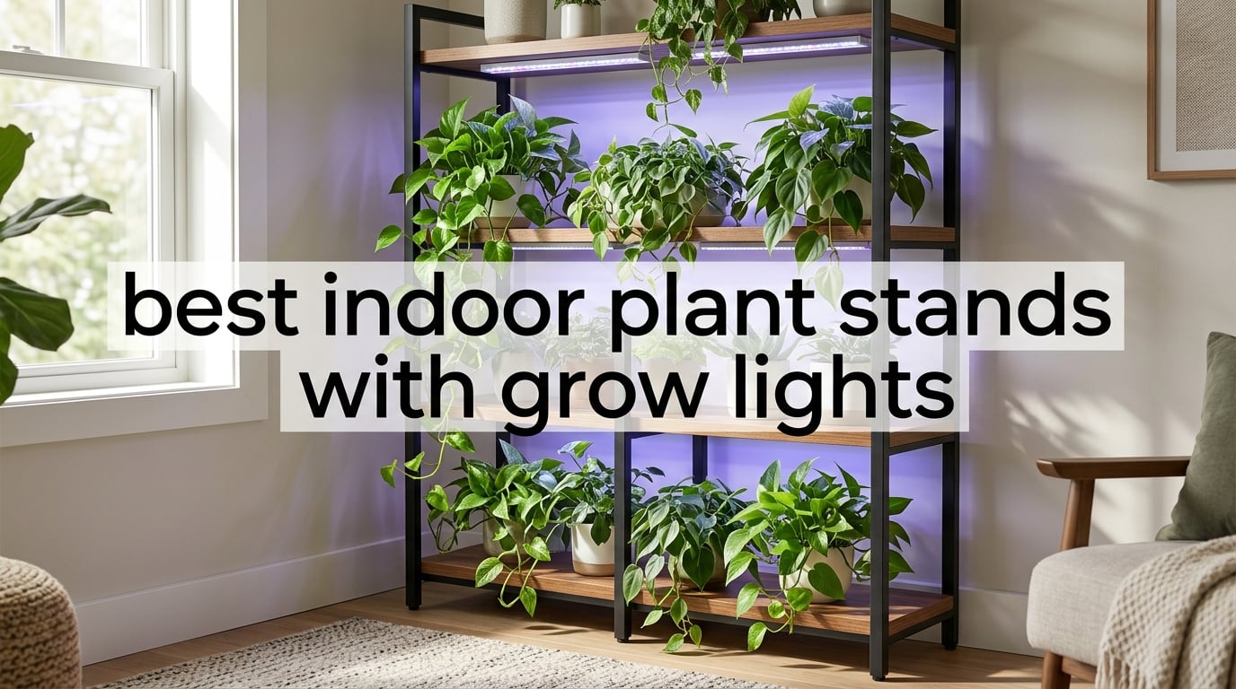 best indoor plant stands with grow lights