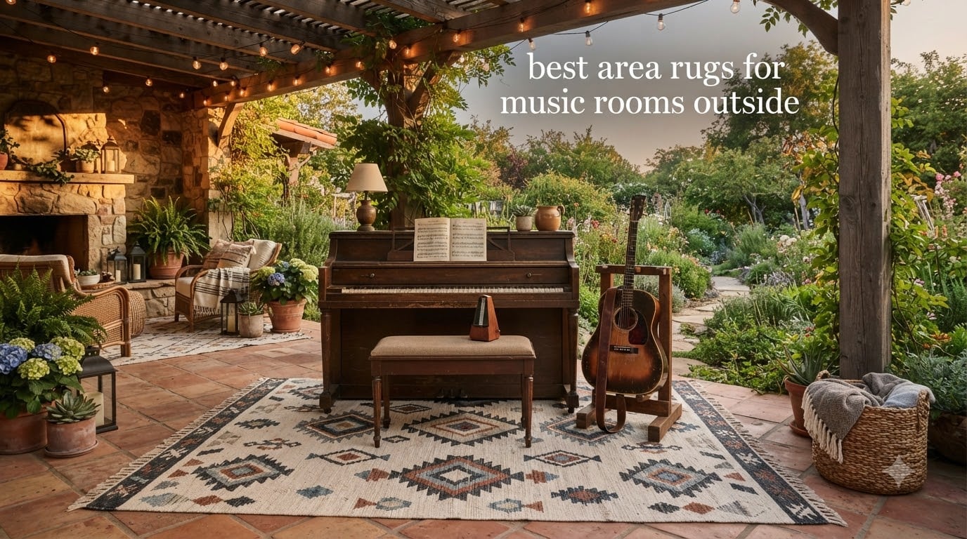 best area rugs for music rooms outside