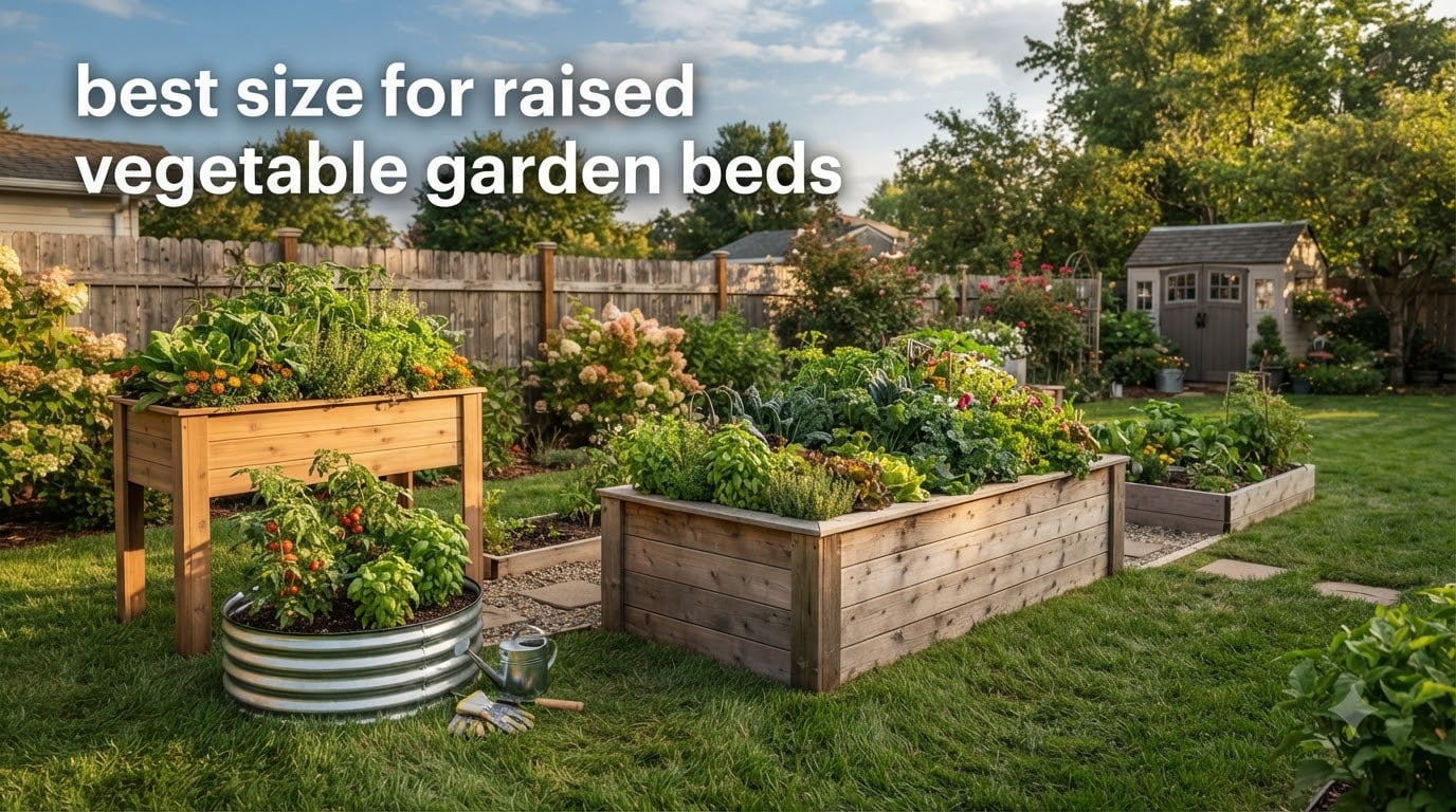 best size for raised vegetable garden beds