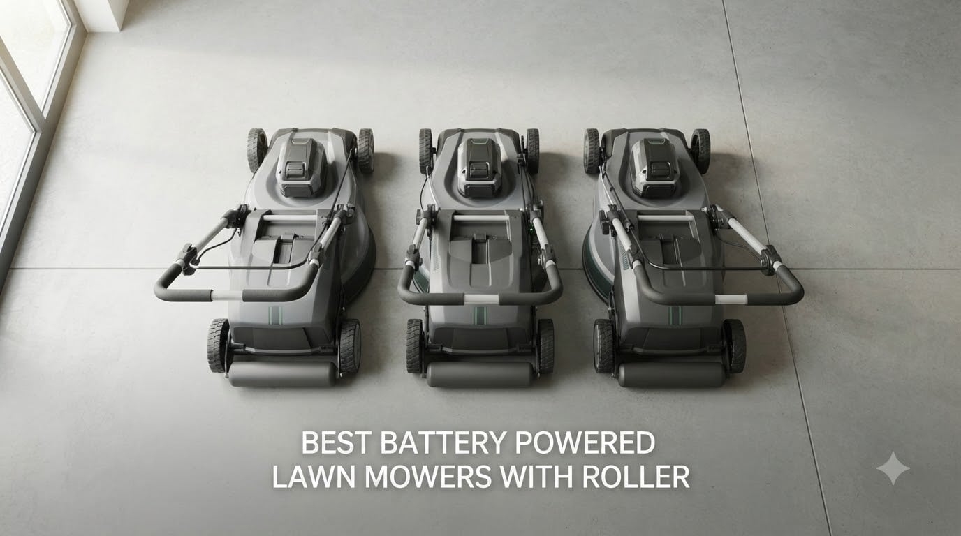 best battery powered lawn mowers with roller