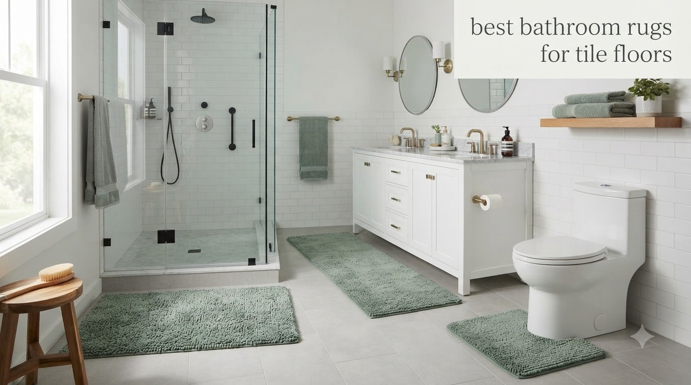 best bathroom rugs for tile floors