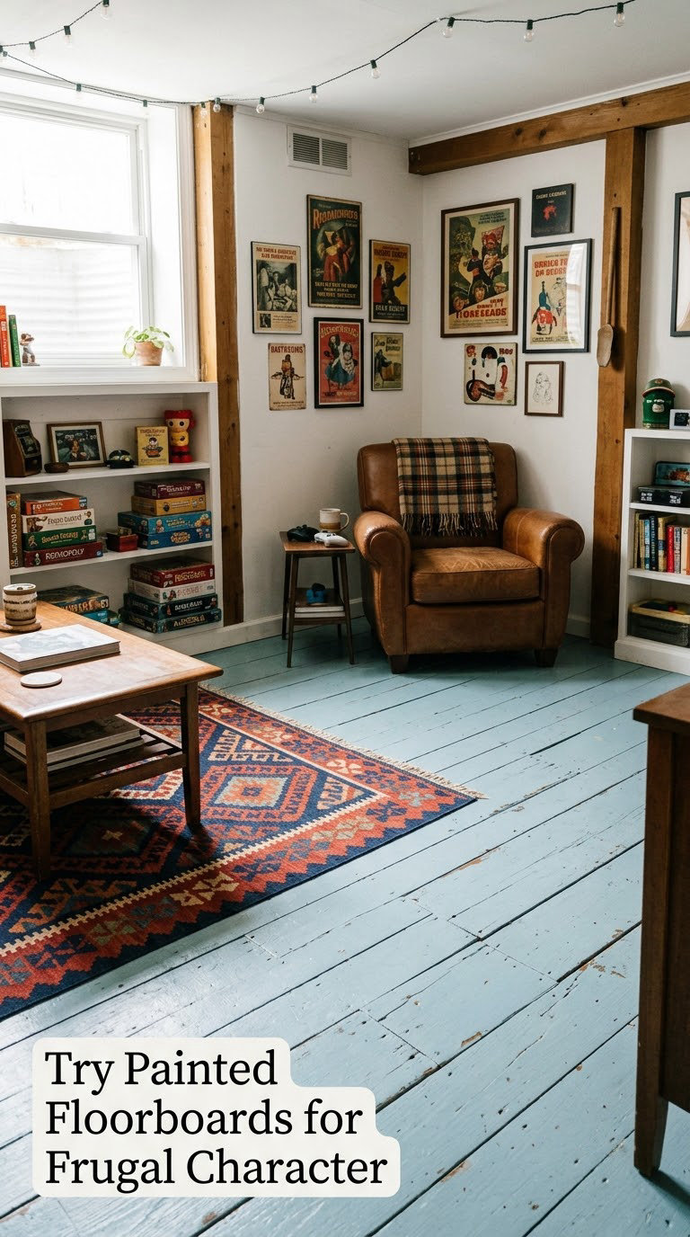 Try Painted Floorboards for Frugal Character