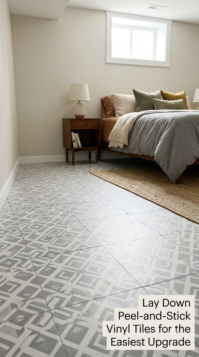 Lay Down Peel-and-Stick Vinyl Tiles for the Easiest Upgrade