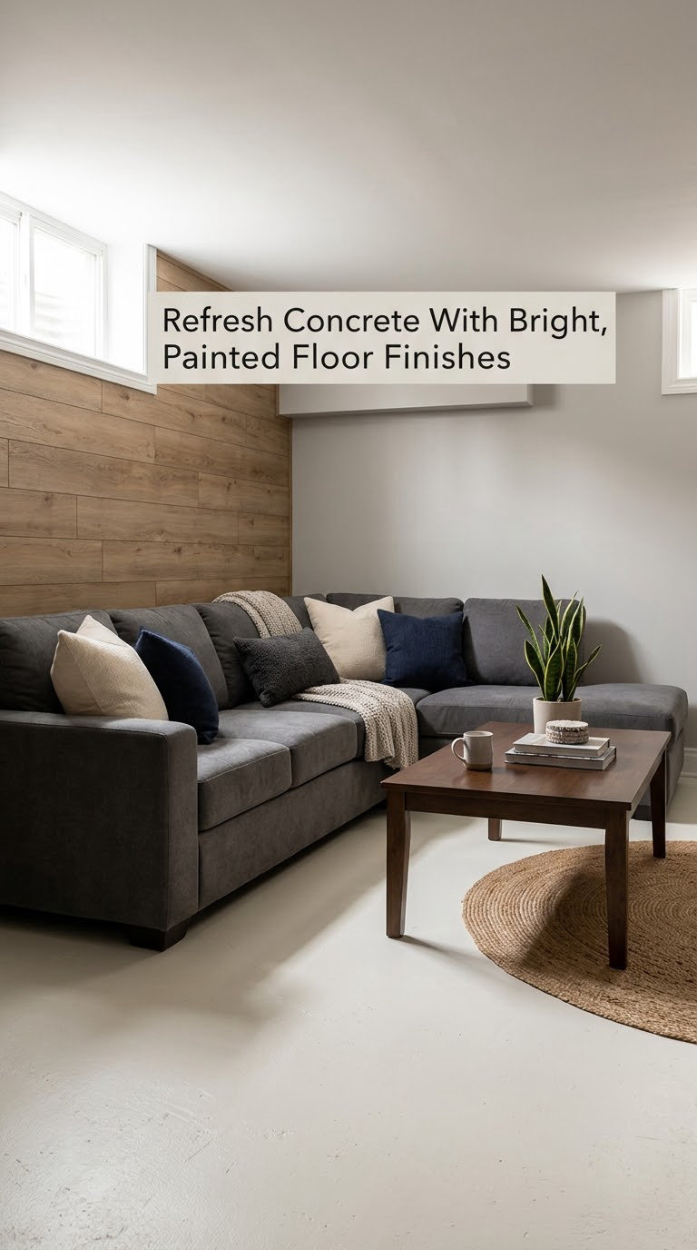Refresh Concrete With Bright, Painted Floor Finishes