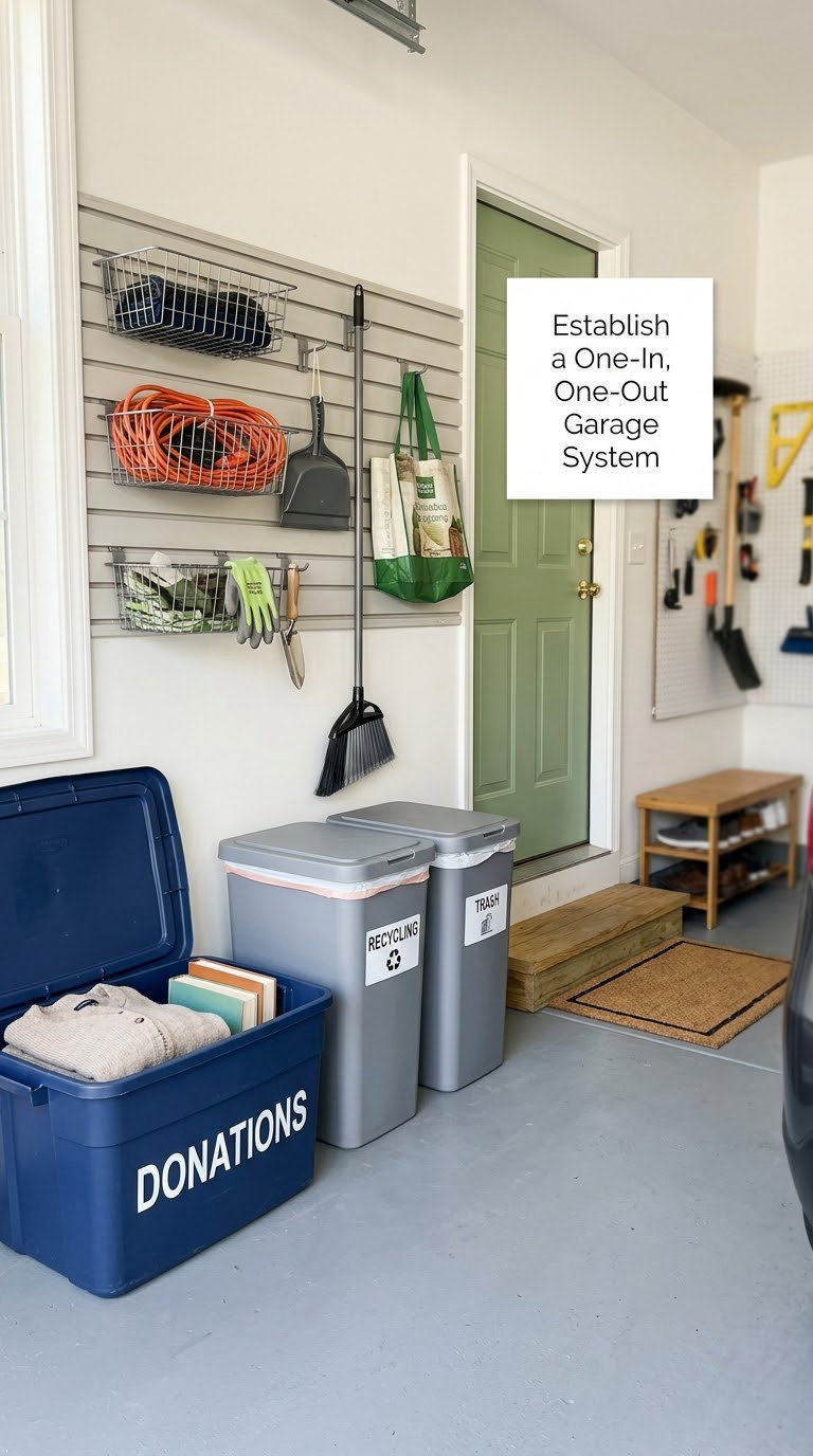 Establish a One-In, One-Out Garage System