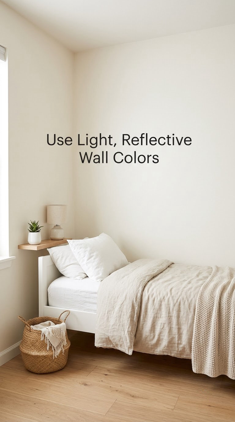 Use Light, Reflective Wall Colors