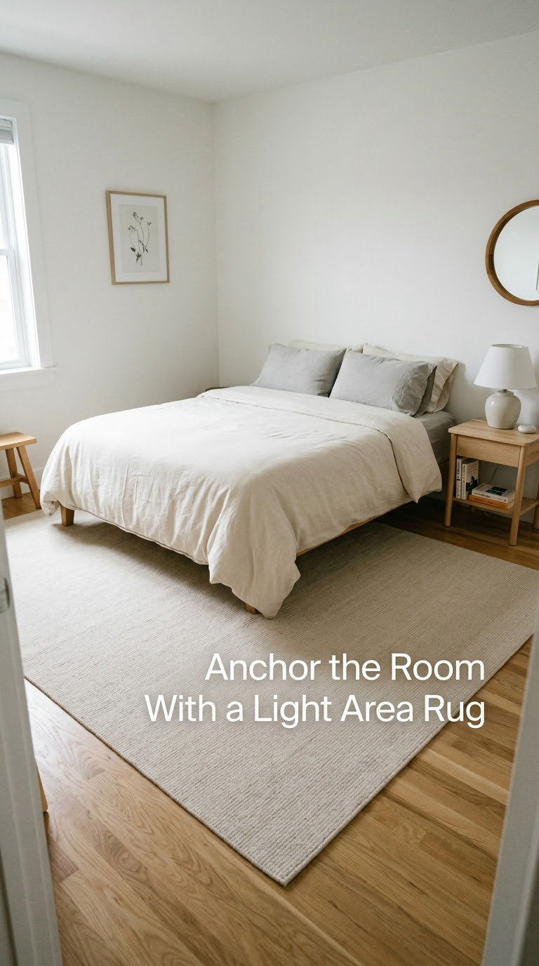Anchor the Room With a Light Area Rug