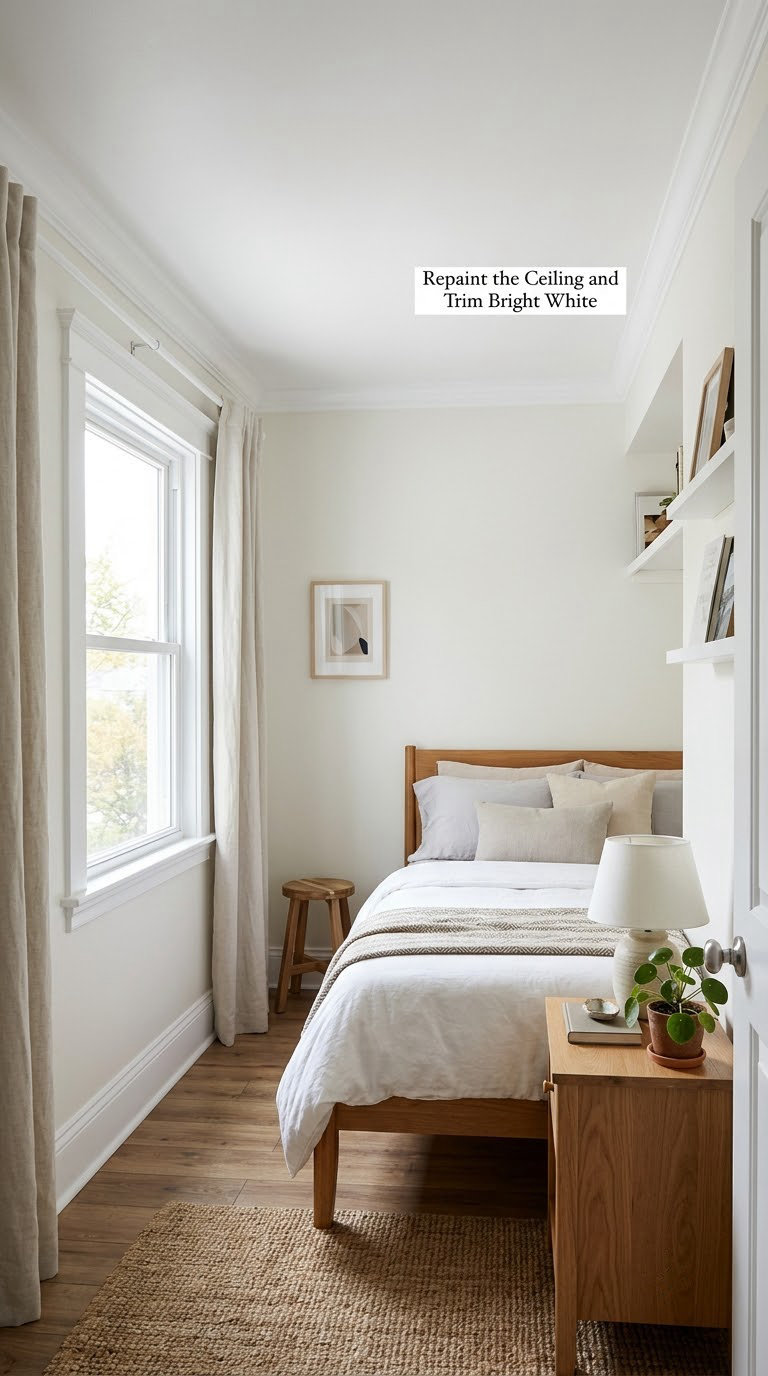 Repaint the Ceiling and Trim Bright White