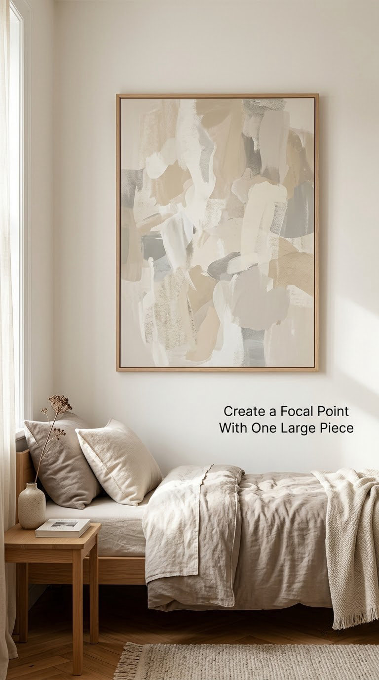 Create a Focal Point With One Large Piece