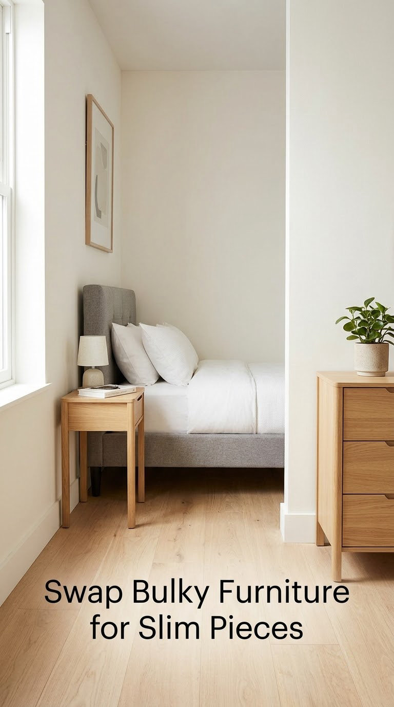 Swap Bulky Furniture for Slim Pieces