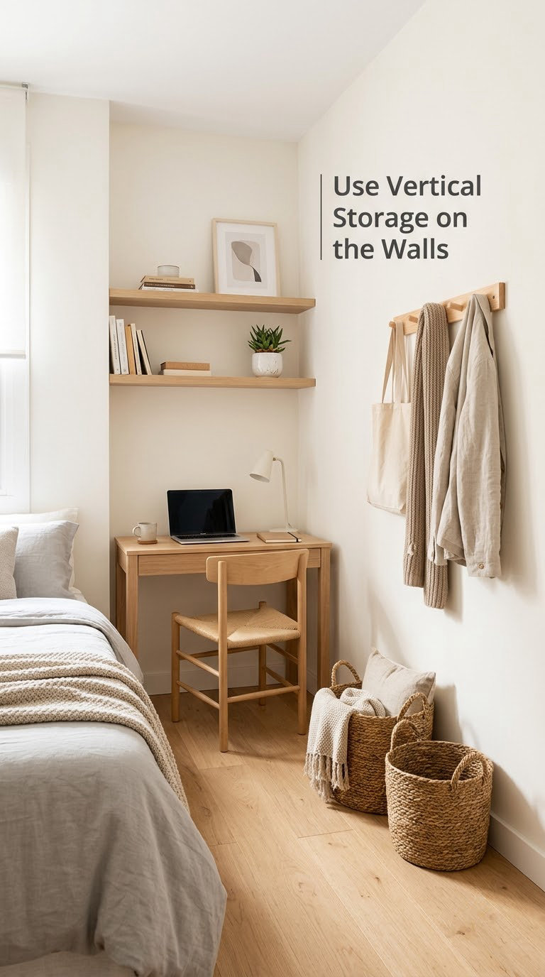 Use Vertical Storage on the Walls