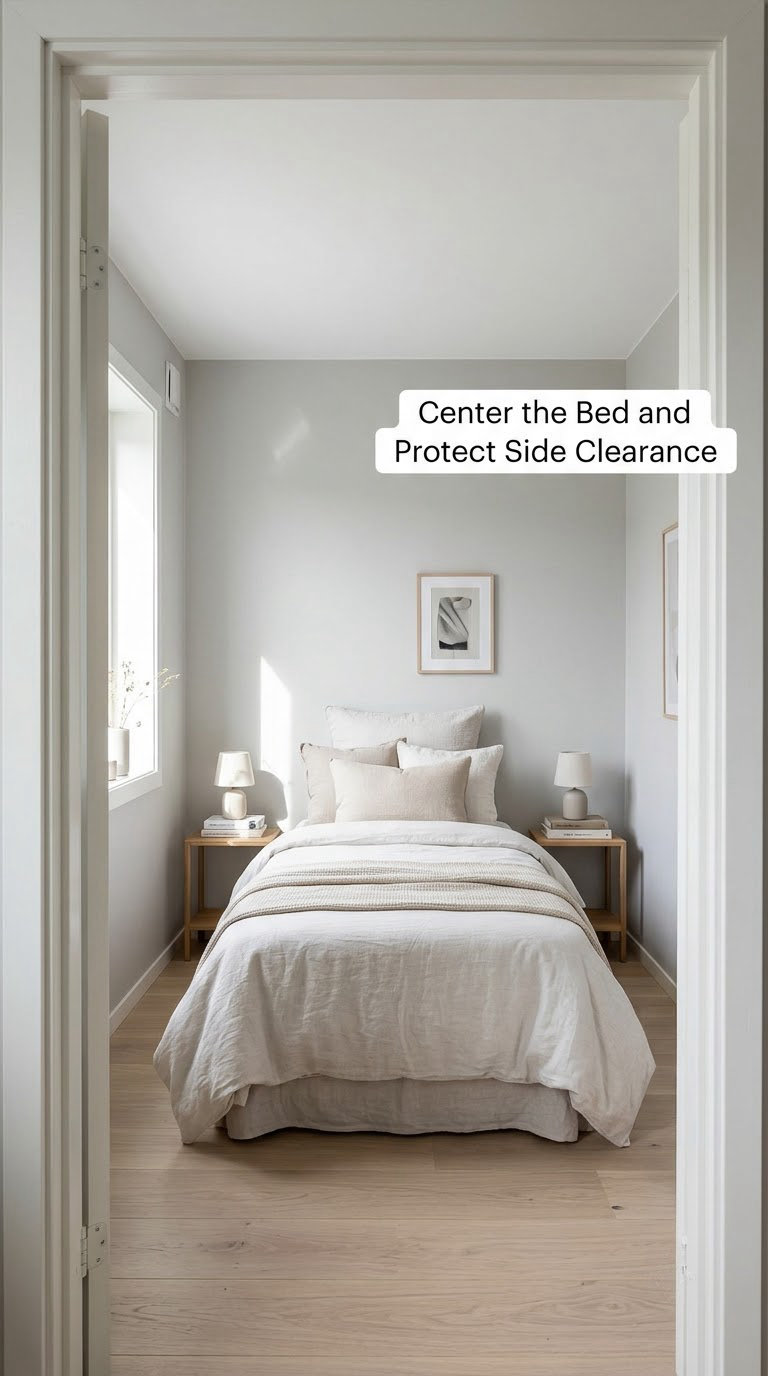 Center the Bed and Protect Side Clearance
