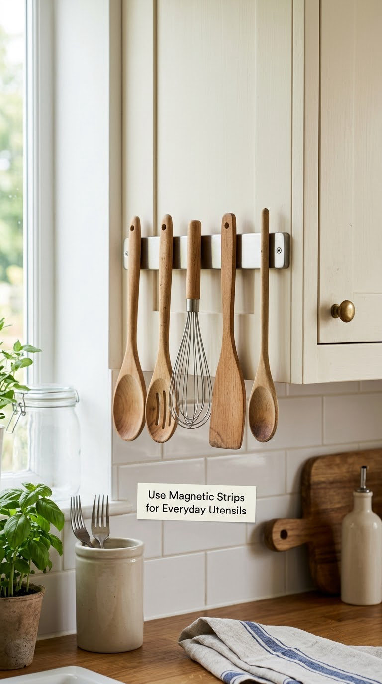 Use Magnetic Strips for Everyday Utensils