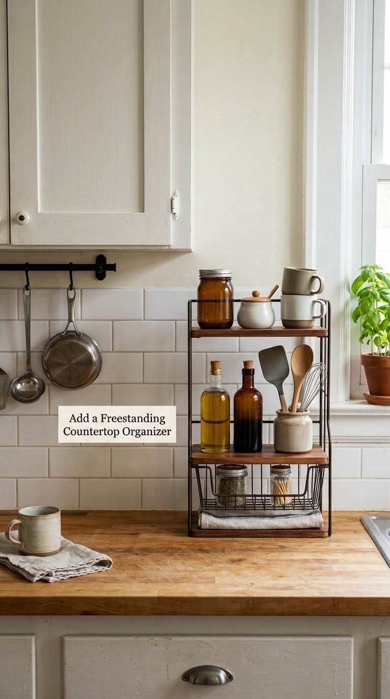 Add a Freestanding Countertop Organizer
