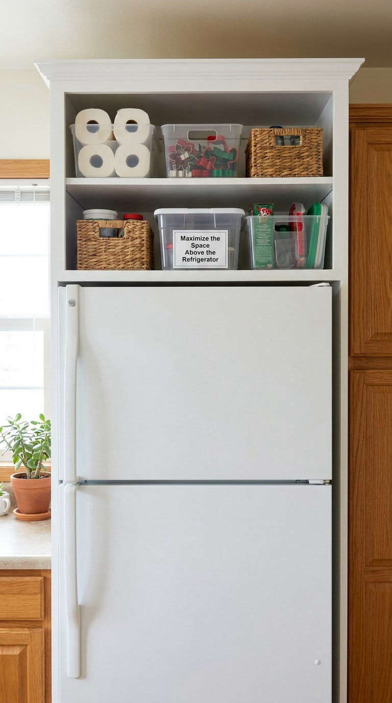 Maximize the Space Above the Refrigerator