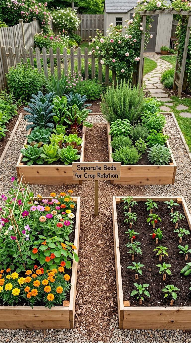 Separate Beds for Crop Rotation