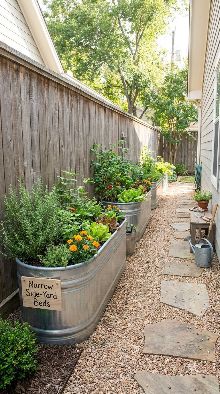 Narrow Side-Yard Beds
