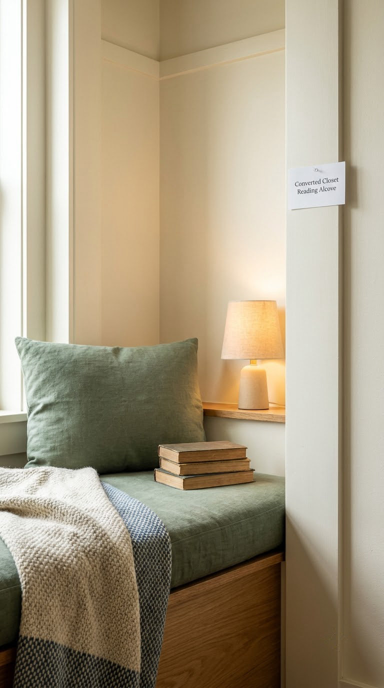 Converted Closet Reading Alcove