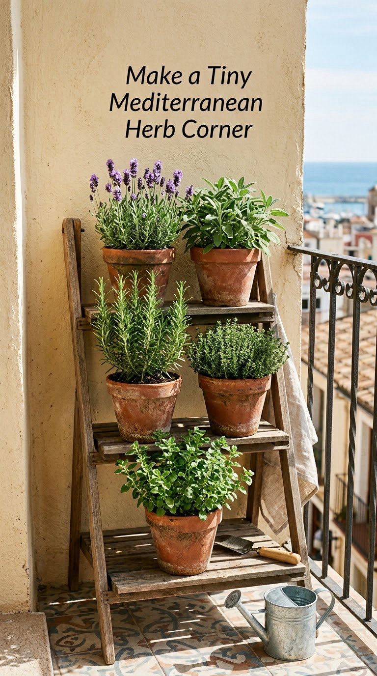 Make a Tiny Mediterranean Herb Corner