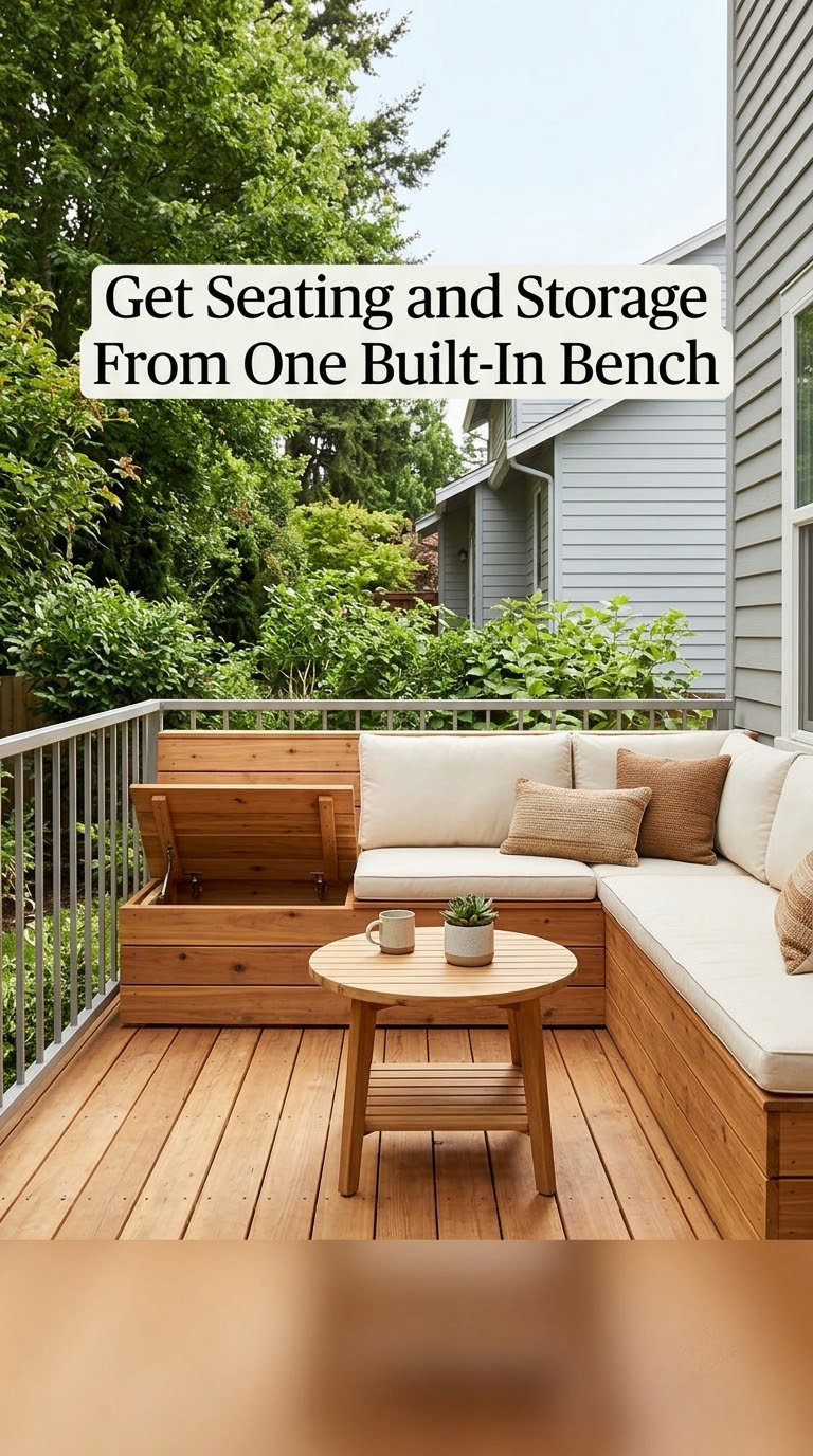 Get Seating and Storage From One Built-In Bench