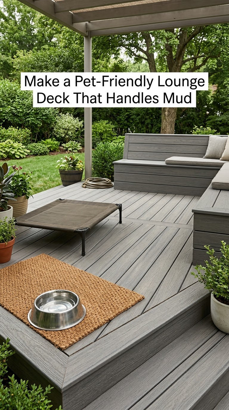 Make a Pet-Friendly Lounge Deck That Handles Mud